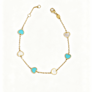 Blue Heartline Bracelet